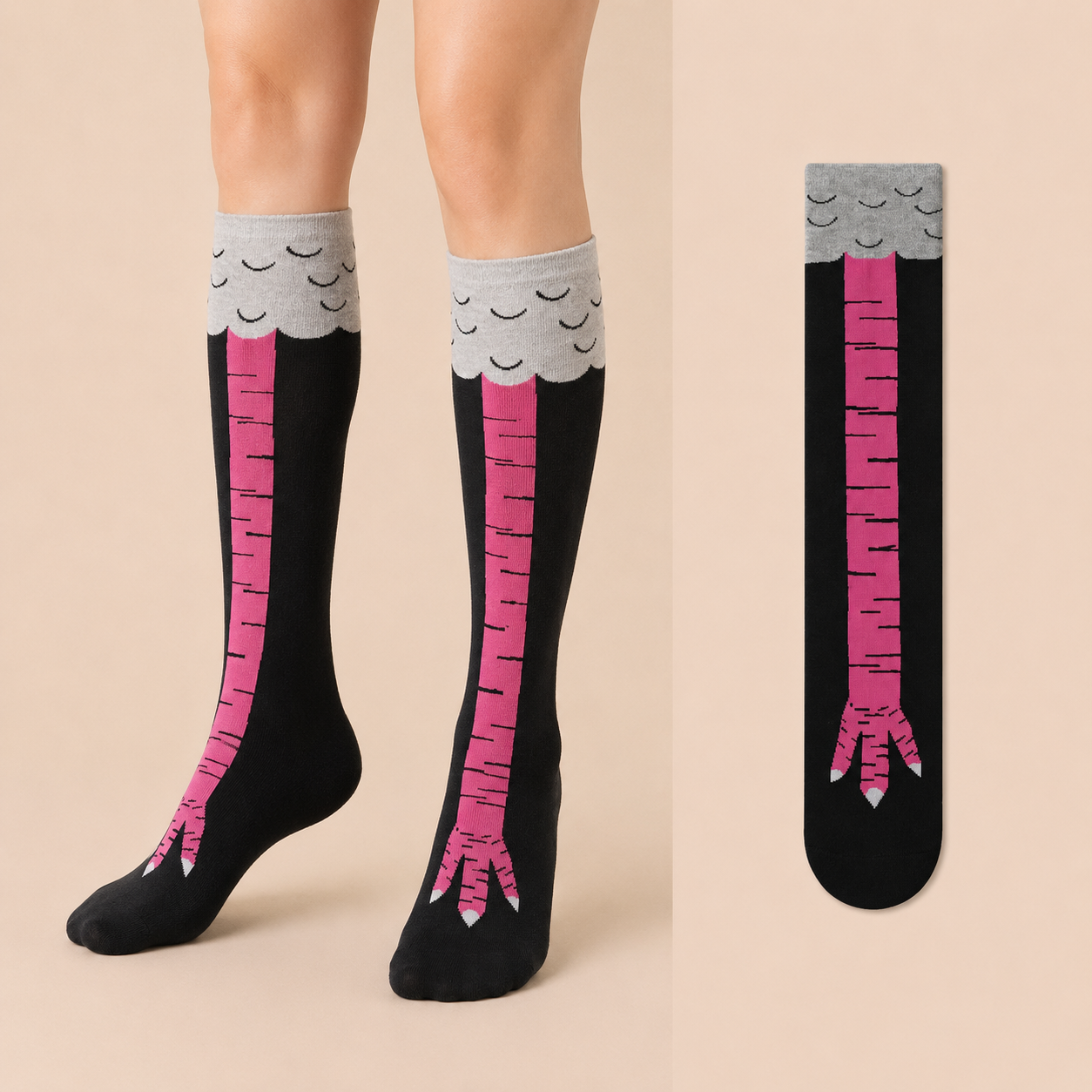 Funny Chicken Leg Socks (Buy 2 Pairs Get 1 Pair FREE)