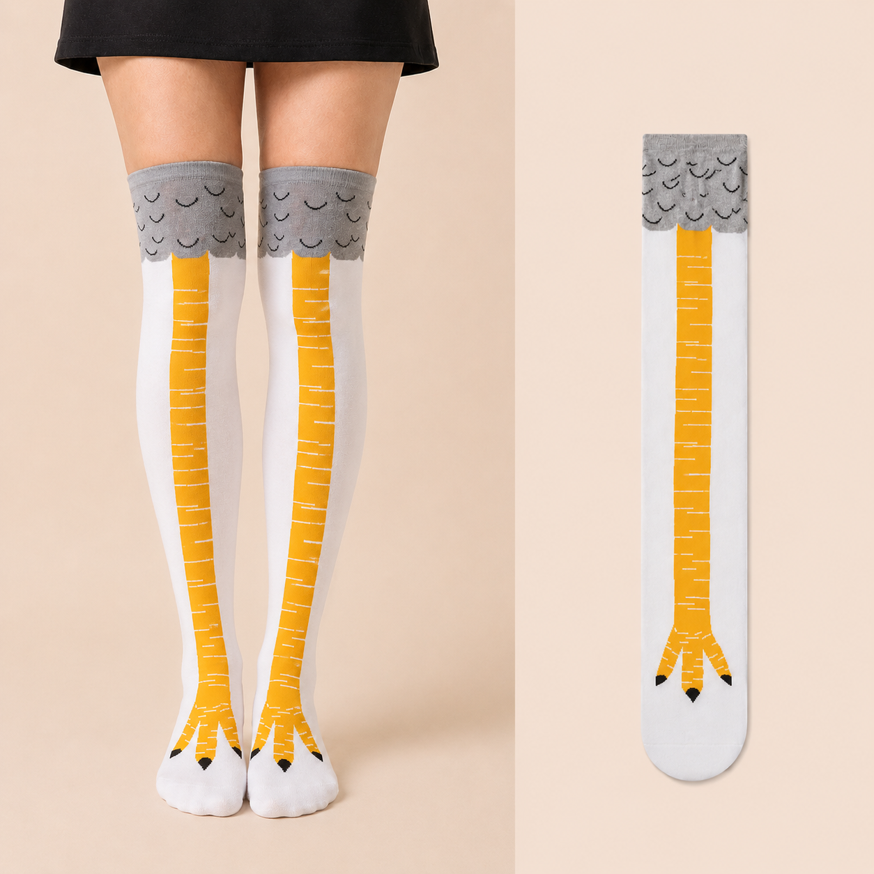 Funny Chicken Leg Socks (Buy 2 Pairs Get 1 Pair FREE)