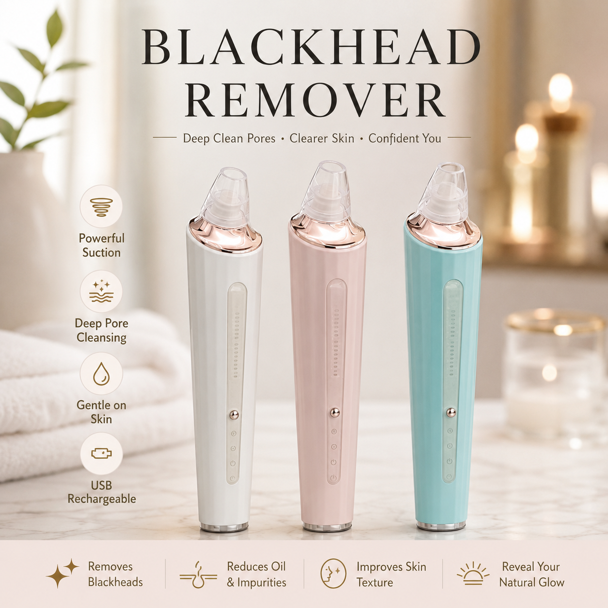 Rechargeable Deep Clean Pore Vacuum
