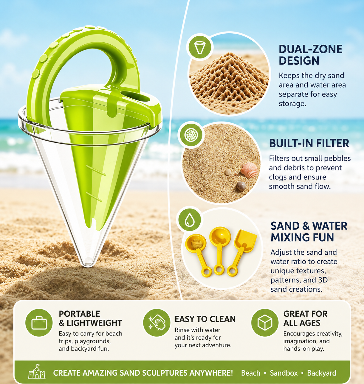 SandFlow™ Funnel Beach Set