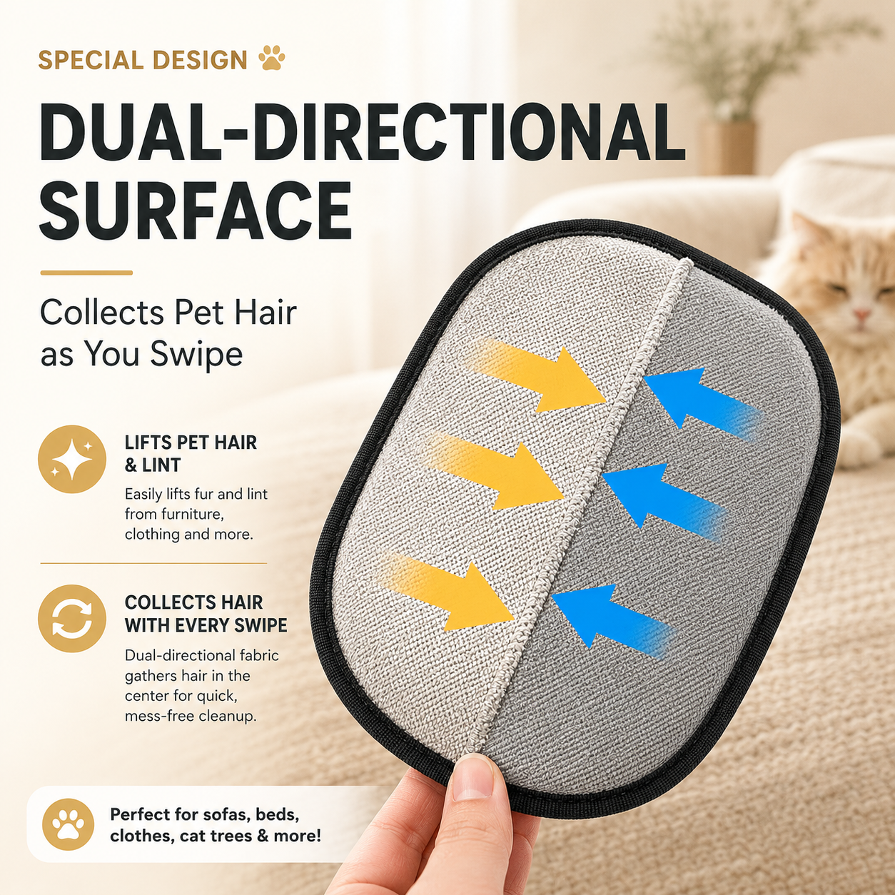Pet Hair Remover Glove (Buy 2 Get 1 FREE)