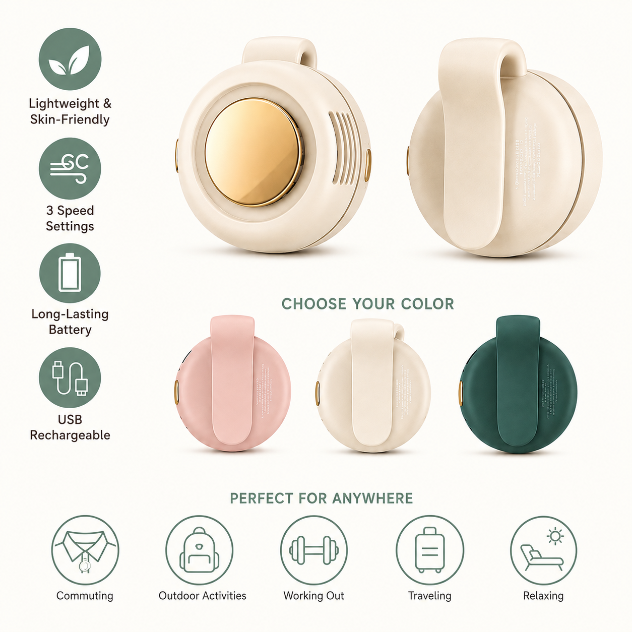 Haylo™ Mini Clip-On Fan (Buy 2 Get 1 FREE)