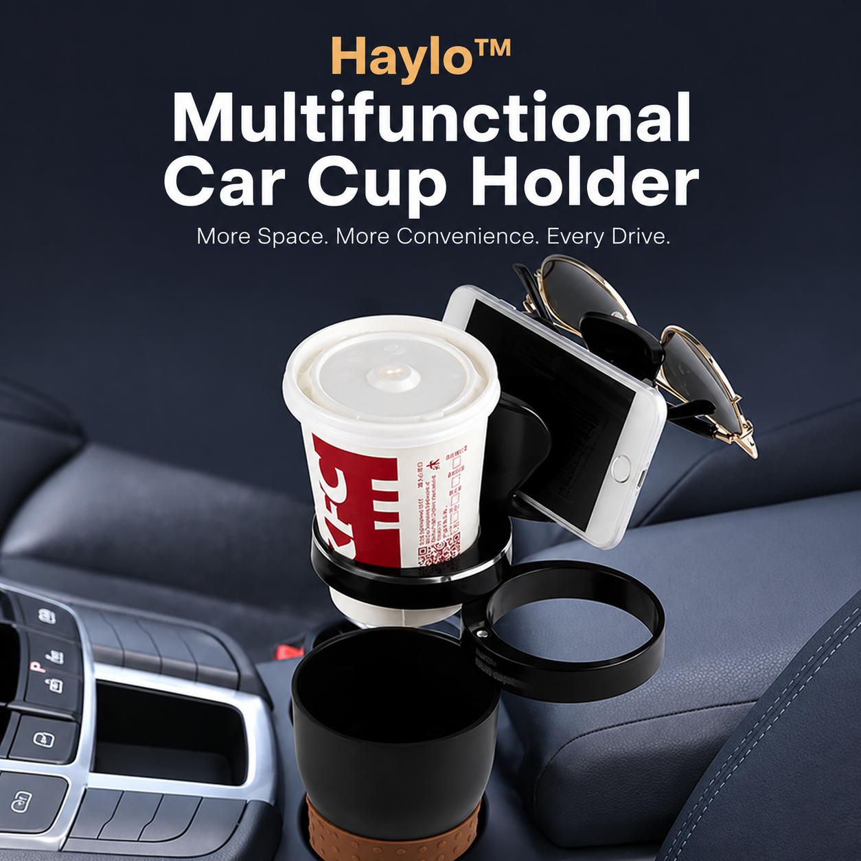 Haylo™ Multifunctional Car Cup Holder