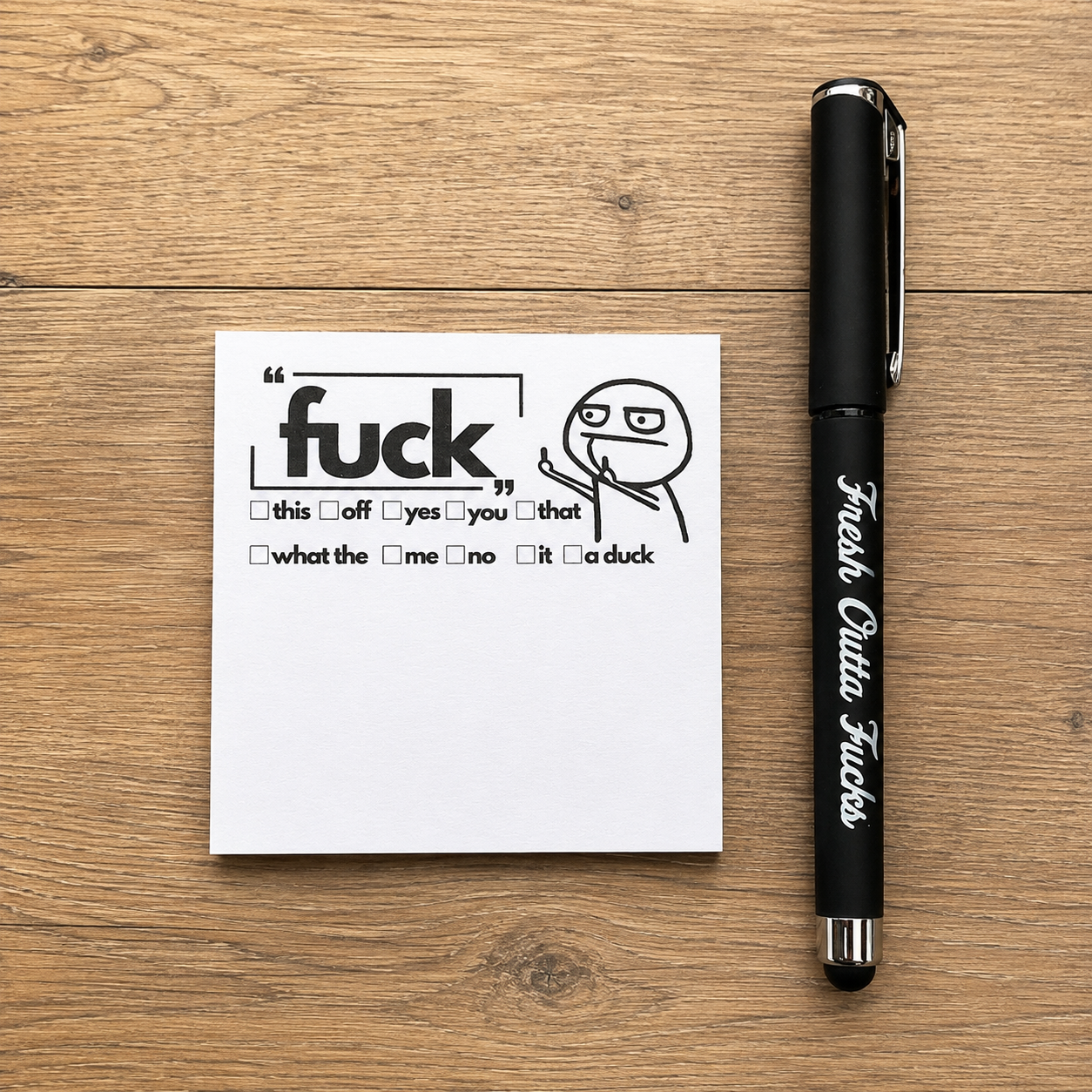Haylo™ Fresh Outta Fucks Pad and Pen (Buy 2 Sets Get 1 Set FREE)