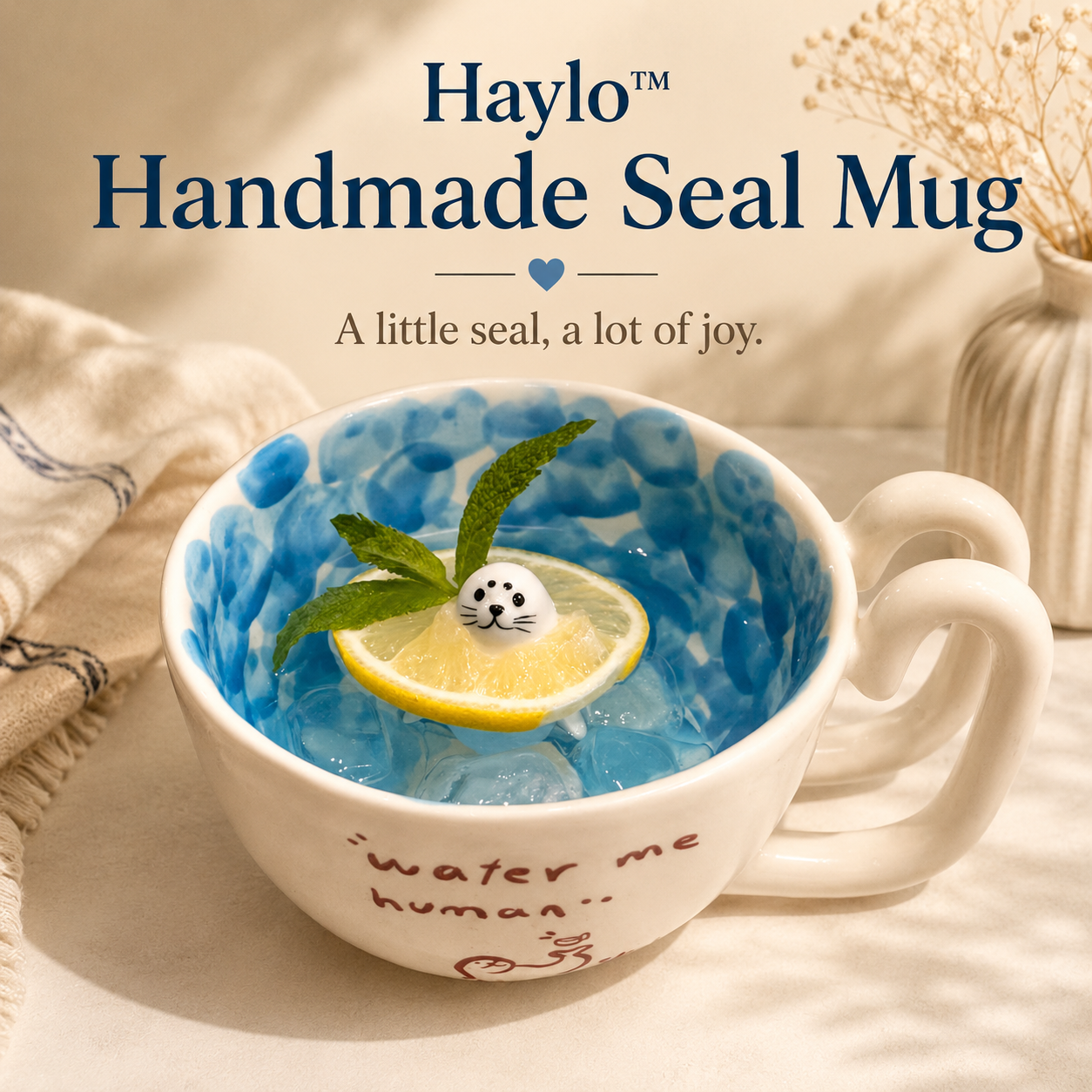 Haylo™ Handmade Seal Mug