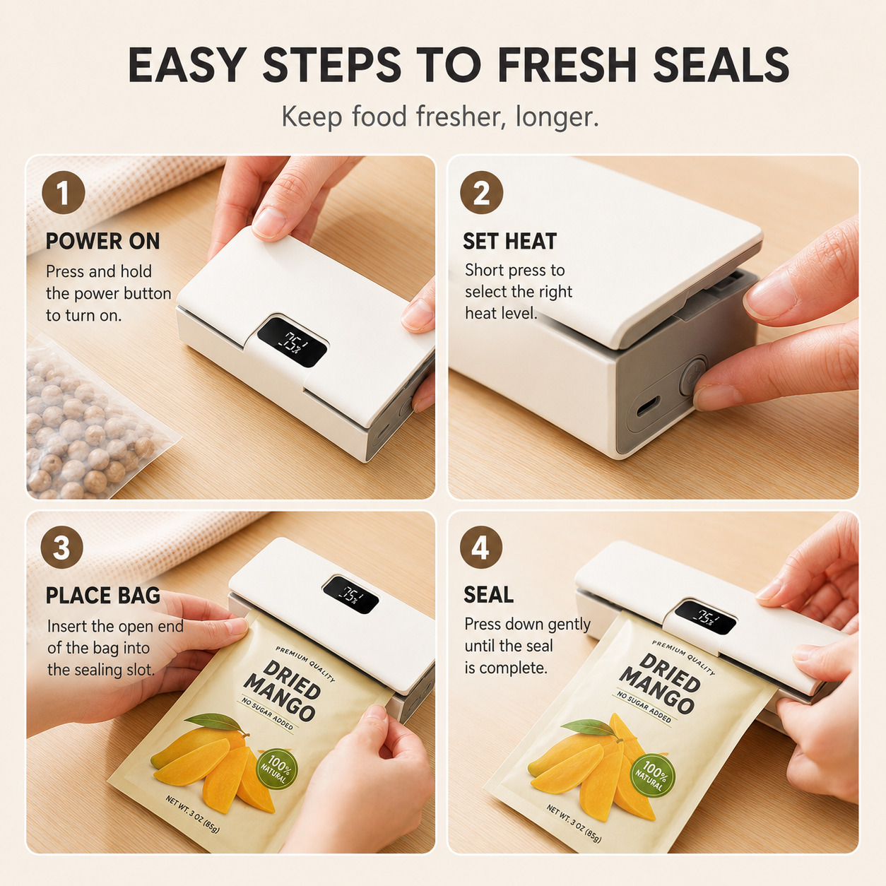 SnapSeal™ Magnetic Bag Sealer