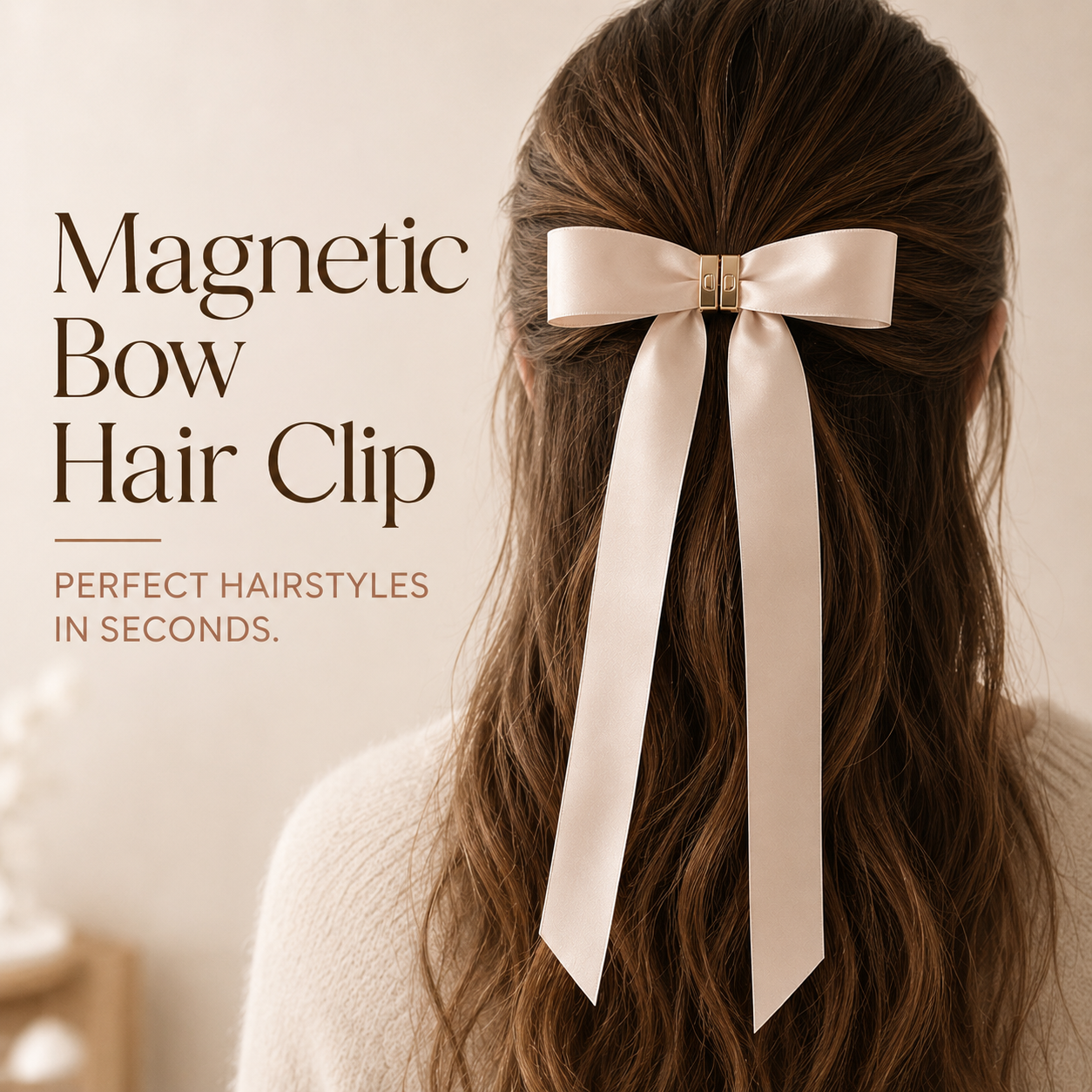 Magnetic Bow Hair Clip (Buy 2 Get 1 FREE)