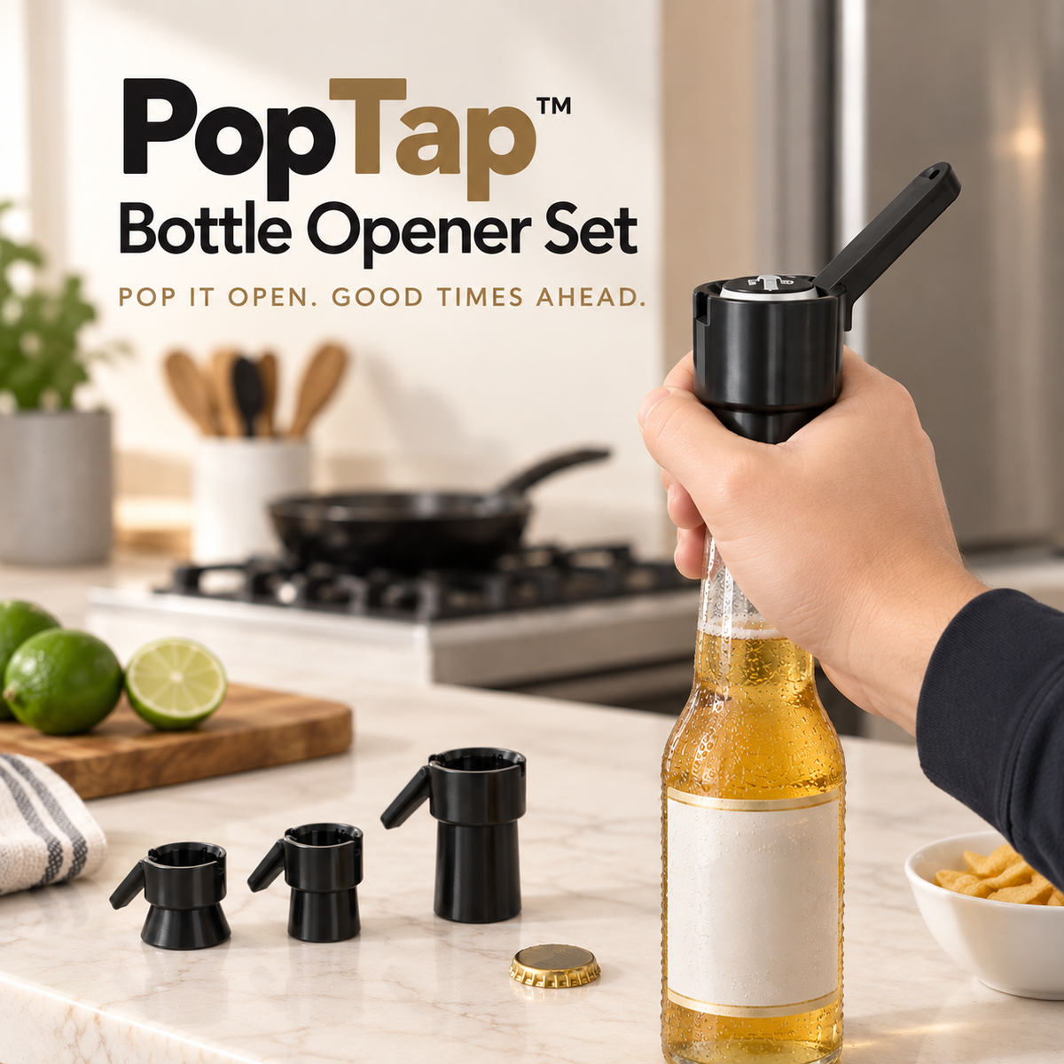 PopTap™ Bottle Opener Set (Set of 3)