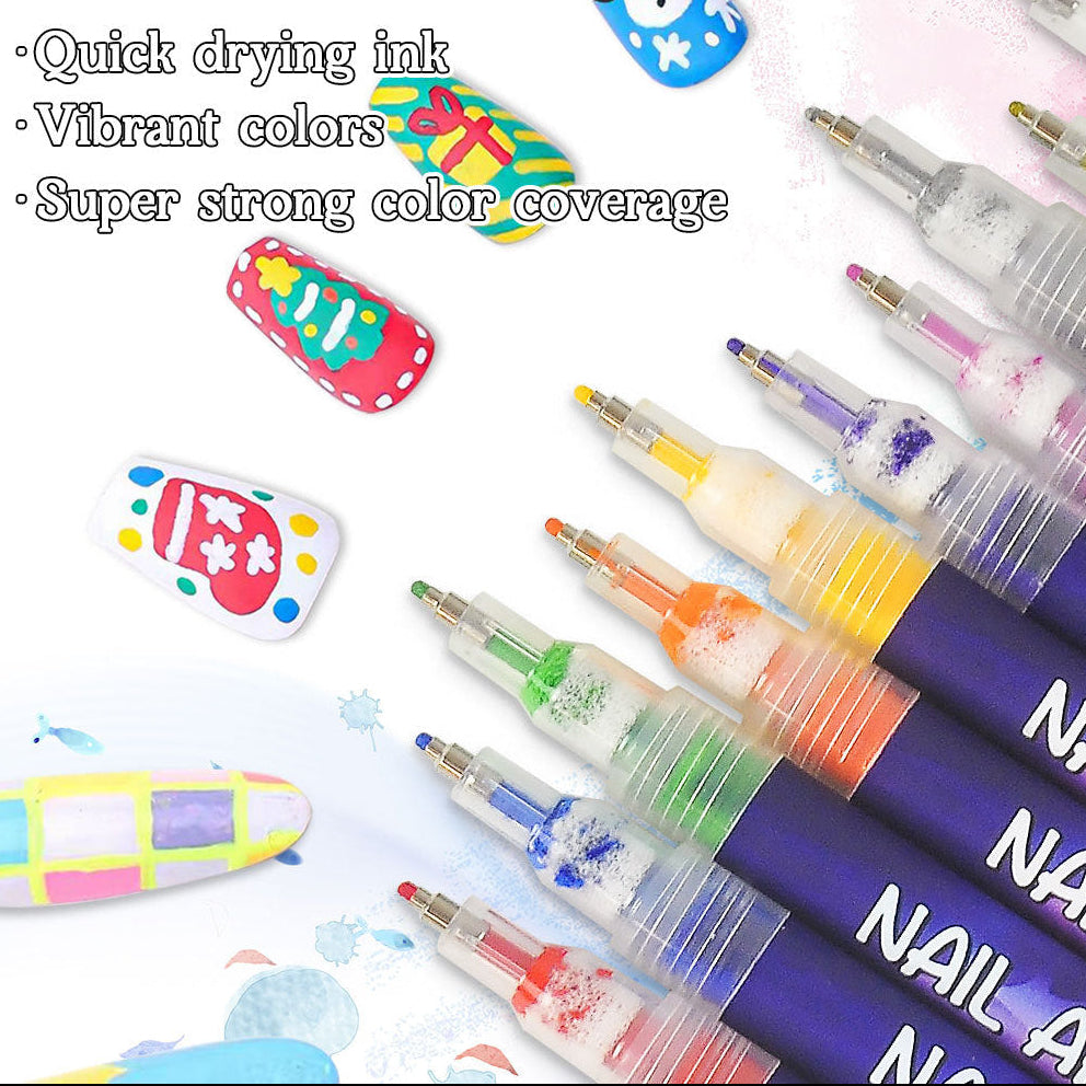 Haylo™ Nails Art Markers Set (12 Colors)
