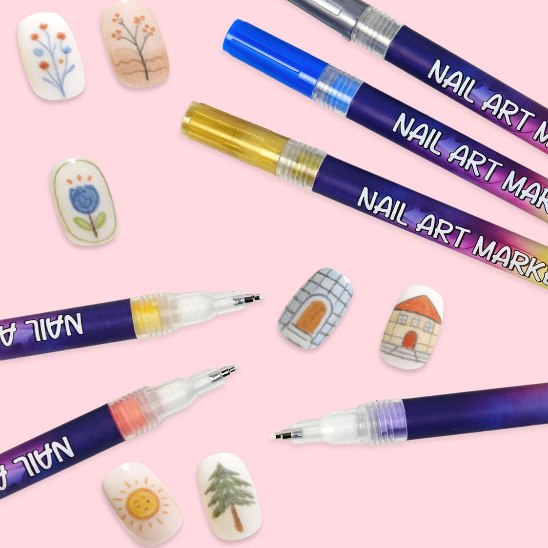 Haylo™ Nails Art Markers Set (12 Colors)